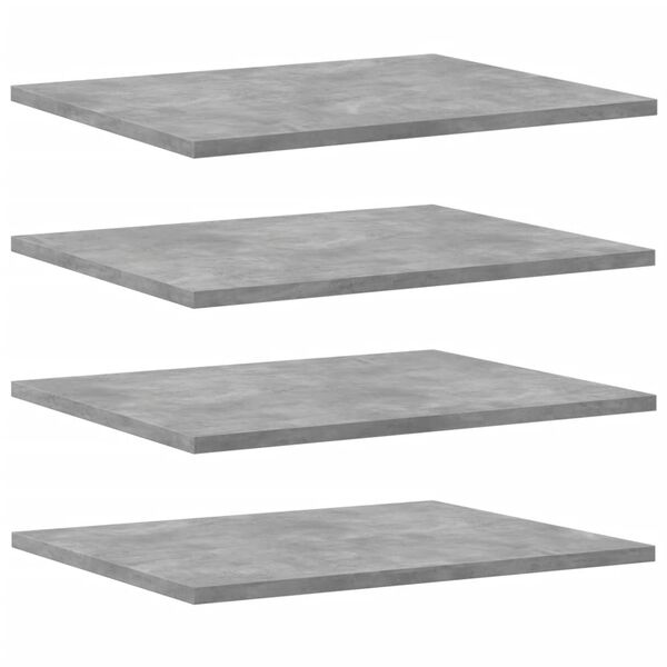 vidaXL Wandschappen 8 st 40x50x1,5 cm bewerkt hout betongrijs