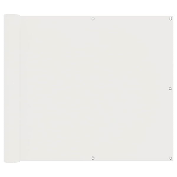 vidaXL Balkon Scherm Wit 100 x 600 cm Oxford Stof