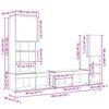 vidaXL TV-kast 4 pcs artisanaal eikenkleurig Bewerkt hout