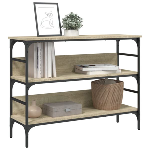 vidaXL Wandtafel 100x32x75 cm bewerkt hout sonoma eikenkleurig