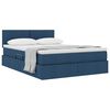 vidaXL Opbergbed met matras met matras Blauw 140 x 190 cm Bewerkt hout