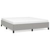 vidaXL Bedframe zonder matras Super King stof lichtgrijs
