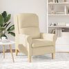 vidaXL Fauteuil Crème 76 x 94 x 102 cm Stof