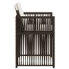 vidaXL Tuinstoelen 4 st met kussens poly rattan bruin