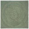 vidaXL Vloerkleden Olijfgroen 240 x 240 cm Jute