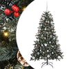 vidaXL Kunstkerstboom Groen 150 cm PVC en Plastic en Staal