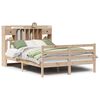 vidaXL Bed met boekenkast zonder matras massief grenenhout 140x190 cm
