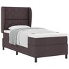 vidaXL Boxspring bed met matras Donkerbruin 100 x 200 cm Stof
