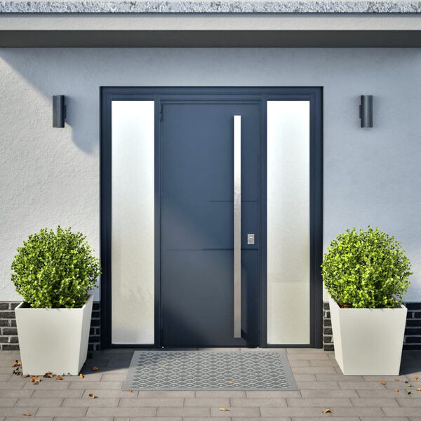 vidaXL Plantenbakken 2 st 50x50x50 cm staal wit