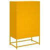 vidaXL Hoge kast 68x39x111,5 cm staal mosterdgeel