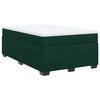 vidaXL Boxspring met matras fluweel donkergroen 120x200 cm