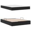 vidaXL Opbergbed met matras met matras Zwart 140 x 190 cm Fluweel