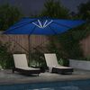 vidaXL Parasol azuurblauw 286 x 285 x 270 cm Aluminium