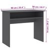 vidaXL Bureau 90x50x74 cm bewerkt hout grijs