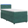 vidaXL Boxspringbed met matras Donkergroen 90 x 200 cm Fluweel