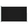 vidaXL Tuinscherm uittrekbaar 180x300 cm zwart