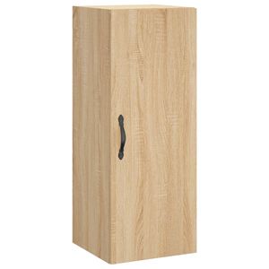 vidaXL Wandkast 34,5x34x90 cm bewerkt hout sonoma eikenkleurig