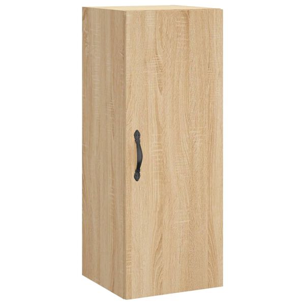 vidaXL Wandkast 34,5x34x90 cm bewerkt hout sonoma eikenkleurig