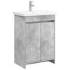 vidaXL Badkamermeubelset Betongrijs 81 x 40 x 84,5 cm Bewerkt hout