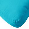 vidaXL Palletkussens 2 st stof turquoise