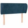 vidaXL Hoofdbord met randen 83x23x78/88 cm fluweel donkerblauw