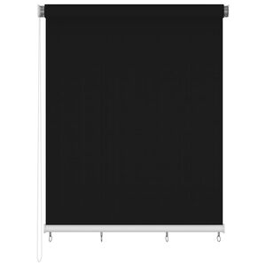 vidaXL Rolgordijn voor buiten 225(B)x230(H) cm zwart