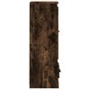 vidaXL Hoge kast 36x35,5x103,5 cm bewerkt hout gerookt eikenkleurig