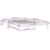 vidaXL Bedframe zonder matras massief grenenhout wit 140x190 cm
