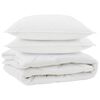 vidaXL All-season dekbed met kussen 3 st Wit Microvezel