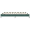 vidaXL Bedframe zonder matras 180x210 cm fluweel donkergroen