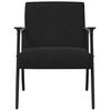 vidaXL Fauteuil Zwart 59 x 75 x 78 cm Fluweel