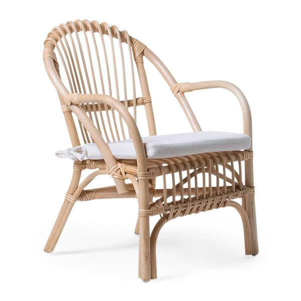 CHILDHOME Kinderstoel met kussen Montana rattan naturel