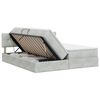 vidaXL Opslag bed met hoofdeinde 2 st Lichtgrijs