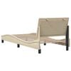 vidaXL Bedframe zonder matras "Hanko" 90x190 cm stof crèmekleurig