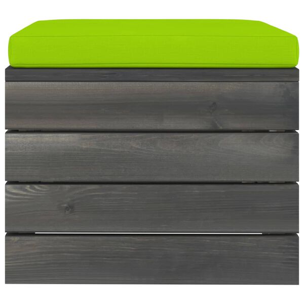 vidaXL 11-delige Loungeset pallet met kussens massief grenenhout