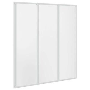 Badscherm 3 panelen vouwbaar 141 x 132 cm