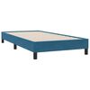 vidaXL Boxspring met matras fluweel donkerblauw 80x210 cm