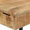 vidaXL Kaptafel 105x35x75 cm massief ruw mangohout en ijzer