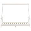 vidaXL Kinderbedframe 80x160 cm massief grenenhout wit