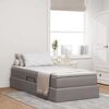 vidaXL Opslag bed met matras met matras Taupe 100 x 200 cm Polyester