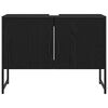 vidaXL Badkamertenk te kast Zwart Eiken 80 x 30 x 60 cm Bewerkt hout