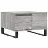vidaXL Salontafel 55x55x36,5 cm bewerkt hout grijs sonoma eikenkleurig