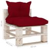 vidaXL 8-delige Loungeset met kussens pallet grenenhout