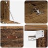 vidaXL Wandkast Wandgemonteerd Oudhout 100 x 36,5 x 35 cm Bewerkt hout