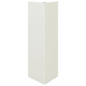 vidaXL Plantenbak driehoek 30x26x75 cm staal wit