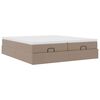 vidaXL Ottoman bed met matrassen 160x200cm kunstleer cappuccinokleurig