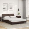 vidaXL Bed met matras "Dover" kunstleer bruin 120x200 cm