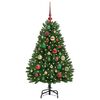 vidaXL Kunstkerstboom met 150 LED Groen 120 cm PVC en Metaal