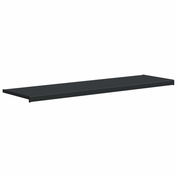 vidaXL Raamsokkel Anthraciet met Houtnerf 120 x 40 x 4,5 cm PVC