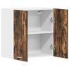 vidaXL Wandkast hangend Lyon 60x31x60 cm bewerkt hout gerookt eikenkleurig